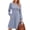 Deep Blue, variant on MOYIKO Long Sleeve Fall Dresses for Women Pleated Crew Neck Dress Casual Fashion Dresses with Pockets