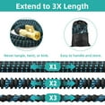 thumbnail image 4 of SUNDAN Expandable Garden Hose 100ft No Kink Flexible Water Hoses for Outdoor with 8-Pattern Spray Nozzle(Black/Blue), 4 of 6