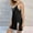 Black, variant on Women Sleepwear Chemise, Spaghetti Strap Nightgown, Lace Trim, V Neck, Sleep Dress