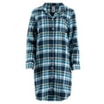 thumbnail image 5 of Fruit of the Loom Women's Beyond Soft Long Sleeve Button Down Flannel Sleepshirt, Sizes S-4X, 5 of 5