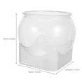 thumbnail image 2 of OUNONA Small Aquarium Desktop Style Plastic Fish Bowl for Office Use 1Set, 2 of 6