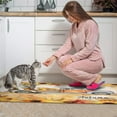 thumbnail image 4 of 2 Pieces Of Kitchen Rugs and Mats Non Skid Washable Fall (132) Kitchen Mat,Floor Cushion Waterproof Rug,Rubber Backed Area Rugs for Laundry 47*17+30*17, 4 of 7