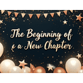 thumbnail image 3 of Decorative Design Celebration Banner Floral Decoration Beginning of a New Chapter for Birthday Party Indoor Celebration Event, 3 of 7