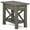 Farmhouse Gray, variant on Trent Home Contemporary Solid Wood Narrow End Table with Storage in Gray
