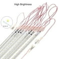 thumbnail image 2 of Meteor Shower Lights LED String Lights, Waterproof Falling Rain Lights 11.8 inch 8 Tubes Double-Sided SMD Lamp Beads Curtain Lights Garden Square Hanging Decorative Lamps for Bar Halloween Christmas, 2 of 7