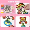 thumbnail image 4 of Tablero grande de Hello Kitty Sanrio Kuromi, pintura de arcilla con copos de nieve, arcilla para colorear, barro perla, rompecabezas artesanal para niños, regalo Manual para niñas, 4 of 5