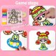 thumbnail image 4 of Tablero grande de Hello Kitty Sanrio Kuromi, pintura de arcilla con copos de nieve, arcilla para colorear, barro perla, rompecabezas artesanal para niños, regalo Manual para niñas, 4 of 5