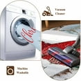 thumbnail image 4 of Christmas Round Rug 5ft Washable Circle Kitchen Rugs Non Slip Snowman Red Truck Cardinal Barn Pine Tree Large Area Rug Indoor Floor Carpet for Bedroom Living Room Home Office Dining Room Nursery, 4 of 8