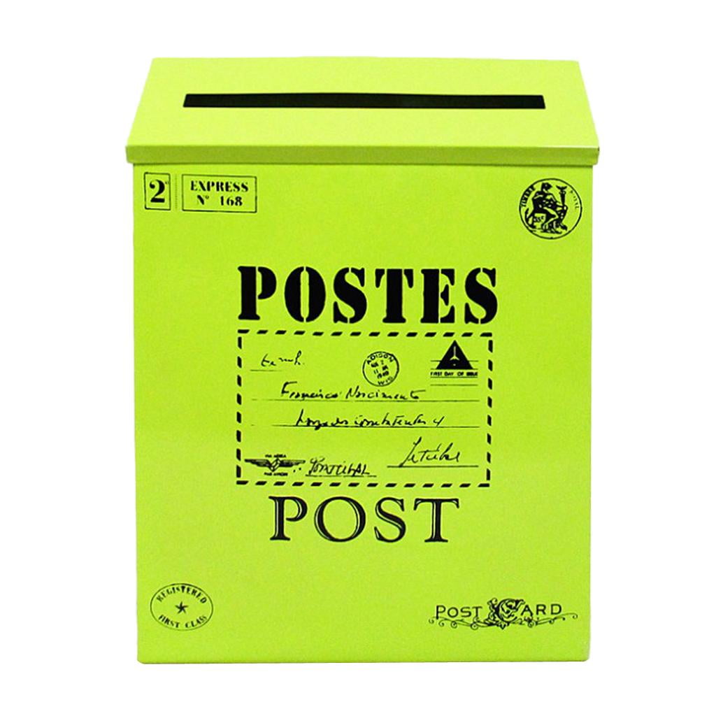Outside Letterbox Letter Post Mail Box Magazines Newspaper Box - Green