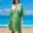 Green, variant on qelini Beach Cover up for Women Sheer Sarong Cover Up Solid Color Beach Vacation Summer Tunic Swimsuit Cover Up