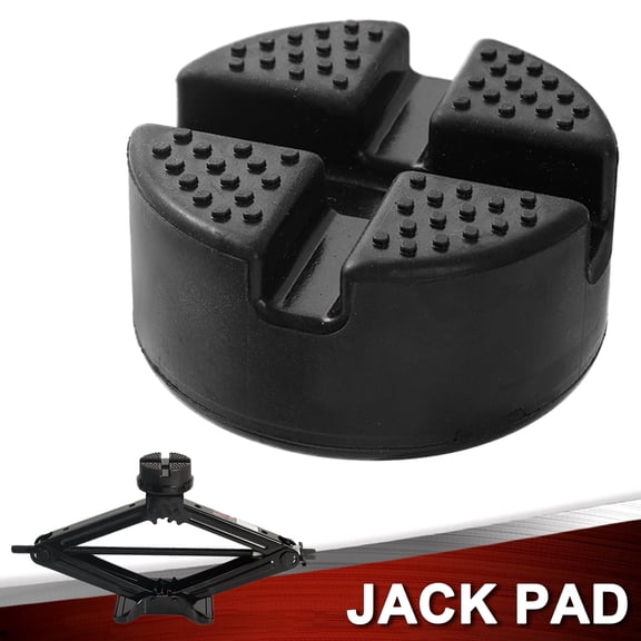 AUTOXBERT Universal Car Rubber Jack Pads Cross Slotted Frame Rail Adapter for Scissor Jack