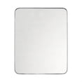 thumbnail image 2 of TEHOME Kengston 24x30'' Polished Nickel Metal Framed Bathroom Mirror for Wall in Stainless Steel Rounded Rectangular Bathroom Vanity Mirrors Wall Mounted, 2 of 9