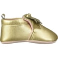 thumbnail image 6 of Hudson Baby Infant Unisex Moccasin Shoes, Gold, 0-6 Months, 6 of 8
