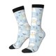 thumbnail image 1 of Balery Cute Cat Calcetas Largas con Estampado para Hombre y Mujer – Suaves y Transpirables, Talla Única (US 5-11), 1 of 6