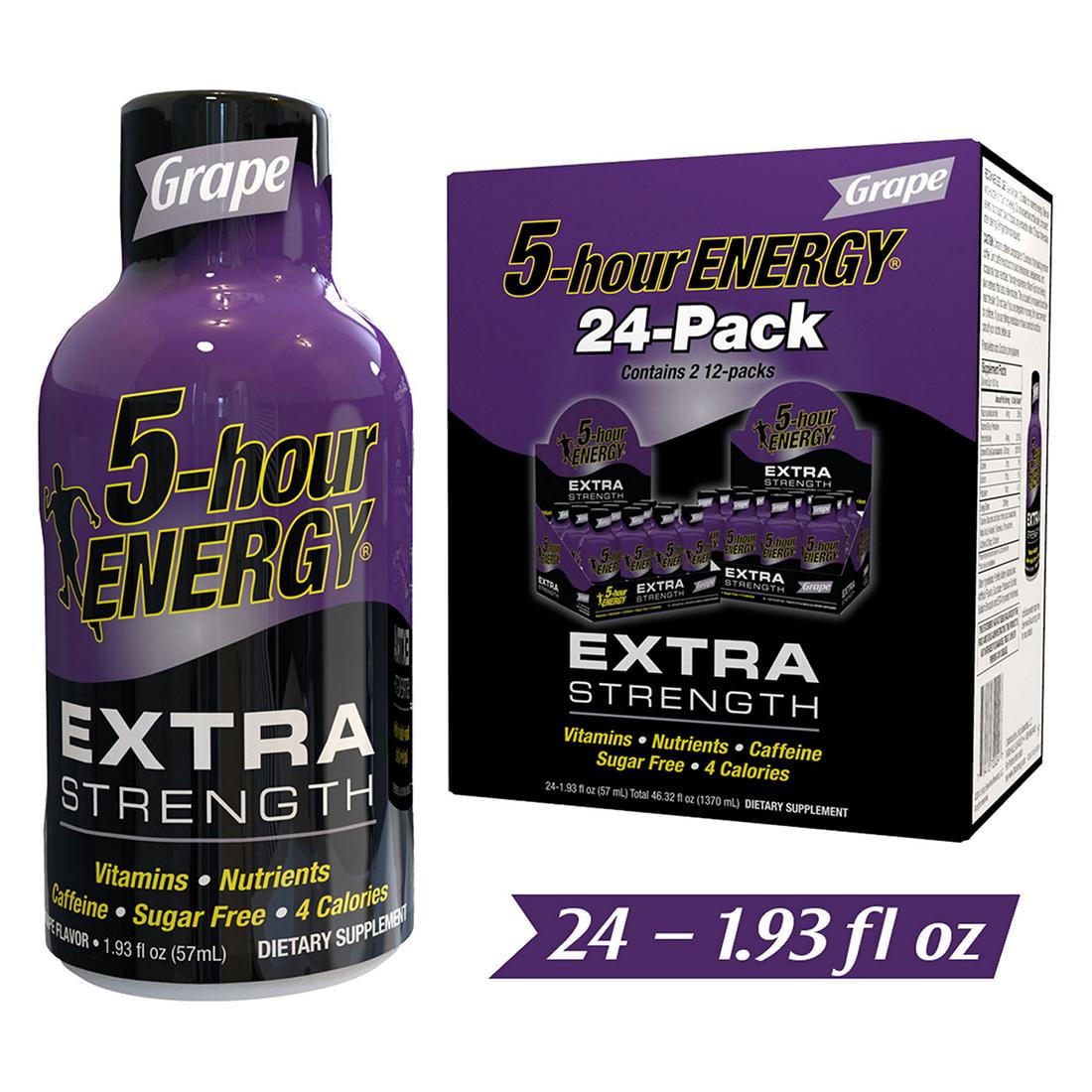 24 pk.Grape Extra Strength 5 Hour Energy