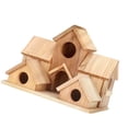 thumbnail image 3 of Nido de Colibrí, Decoración de Nido de Casa de Madera de Madera Fácil de Instalar Cabaña Colgante Casa para Pájaros para Tourbird Patio Loro Jardín, 3 of 8