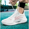 thumbnail image 2 of OynxTrek Men Women Basketball Shoes Fashion Athletic Sneakers Unisex Outdoor Sport Shoes Lightweight Volleyball Shoes Non Slip Basketball Shoe, 2 of 8