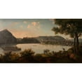 thumbnail image 3 of Alois von Saar 14x10 Black Modern Framed Museum Art Print Titled - Oven with Blocksberg (1828), 3 of 5