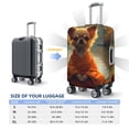 thumbnail image 4 of Kdxio Maple Leaf Meditating Chihuahua Pattern Luggage Cover for Travel,Elastic and Durable,Fits 18-32 Inch,Anti-Scratch Suitcase Protector-No luggage included, 4 of 5