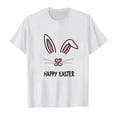 thumbnail image 4 of Girls T Shirts Kids Girls Summer Rabbit Print T Shirt Child Cute Easter Short Sleeve Tee Top Boys T Shirts White 6 Years-7 Years, 4 of 4