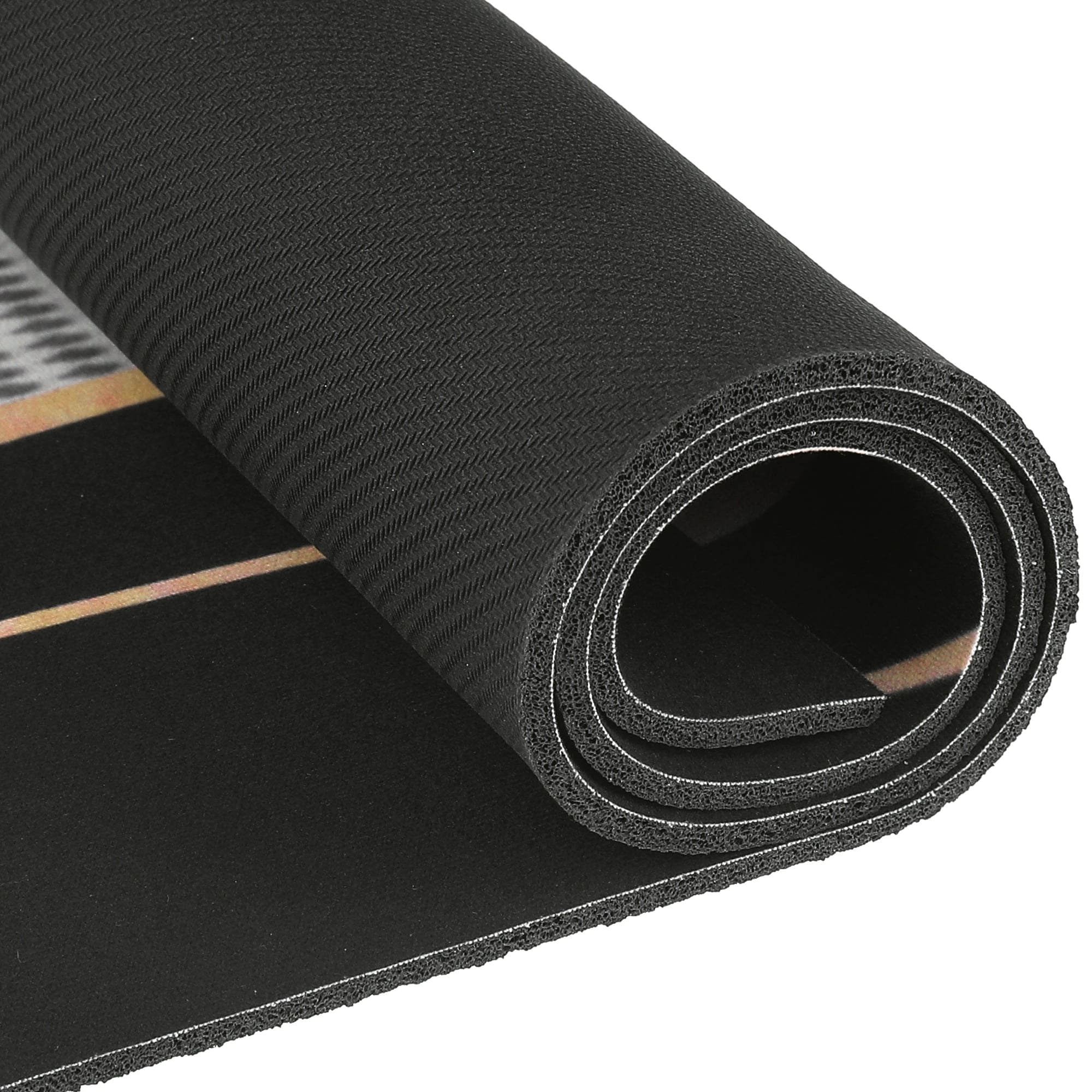 Unique Bargains Farmhouse Style Kitchen Rugs, Set 2 Pieces, Kitchen Floor Rugs and Mats White and Black 18"x30"+18"x47"