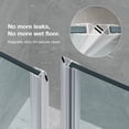 thumbnail image 6 of Tampa 54 x 36 x 74-3/4 Alcove Shower Kit with Base and Door in Black, 6 of 16