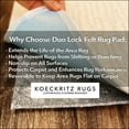 thumbnail image 5 of Koeckritz Rugs 11'x13' Thick Felt & Rubber Duo-Lock Rug Pad Non-Slip Grip for All Floors, 5 of 7
