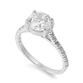 thumbnail image 1 of Round Center Cubic Zirconia Ring Sterling Silver 925 Size 6, 1 of 2