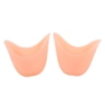 thumbnail image 2 of Wxqbjtam 1 Pair of Silicone Toe Covers Big Toes Protection Ballet Pointe Cushion for Foot Beige with hole, 2 of 9