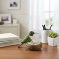 thumbnail image 6 of 2026 New Bird Nest Statue Decorative - Bird Nest Figurine Collection with Artificial Birds - Decorations Symbolizing Hope and New Beginnings (Blue), 6 of 7