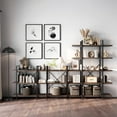 thumbnail image 7 of BELLEZE 5 Tier Modern Rustic Industrial Bookshelf - Hazel (Dark Walnut), 7 of 7
