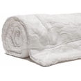 thumbnail image 6 of Chanasya Super Soft Fuzzy Fur Faux Fur Cozy Warm Fluffy Beautiful Color Variatiion Print Plush Sherpa White Fur Bed Blanket - White Waivy Fur Pattern Queen/Full, 6 of 8
