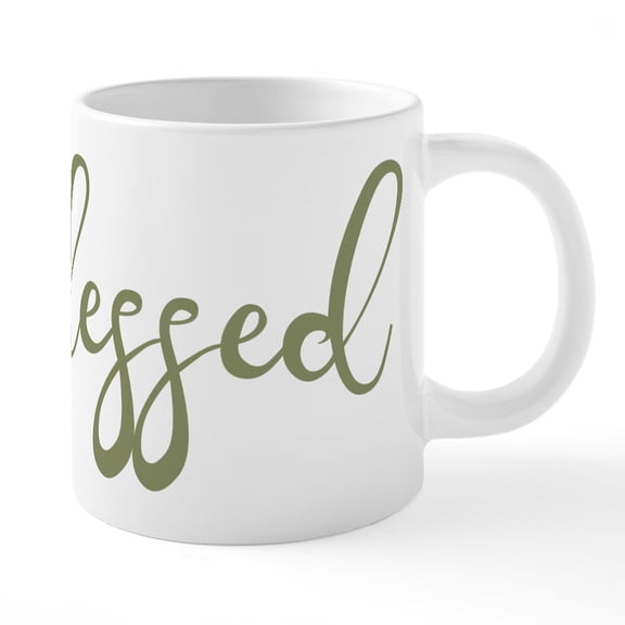 CafePress - Hashtag Blessed - 20 Oz White Ceramic Mega Mug