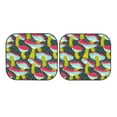 thumbnail image 7 of Bingfone Green Mushroom Print 2-Piece Sun Shade Front Windshield - Foldable Car Front Window Sunshades For Most Sedans Suv Truck - Small, 7 of 7