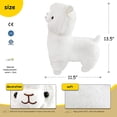 thumbnail image 3 of 13,5" (Aprox. 34,9 cm) Animal de Peluche de Alpaca Brillante Llama Blanca LED Juguete de Peluche Suave con Luz Nocturna Colorida Regalo de Amigo Brillante para la Hora de Acostarse para Niños Pequeño, 3 of 5