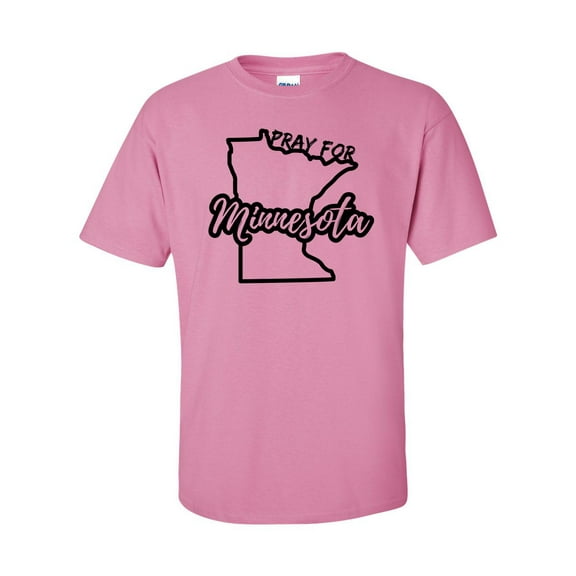 Pray For Minnesota Unisex Adult Short Sleeve T-shirt-Azalea-medium
