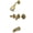 Polished Brass, variant on Kingston Brass KB235LL Wall Mount Tub and Shower Faucet, Oil Rubbed Bronze