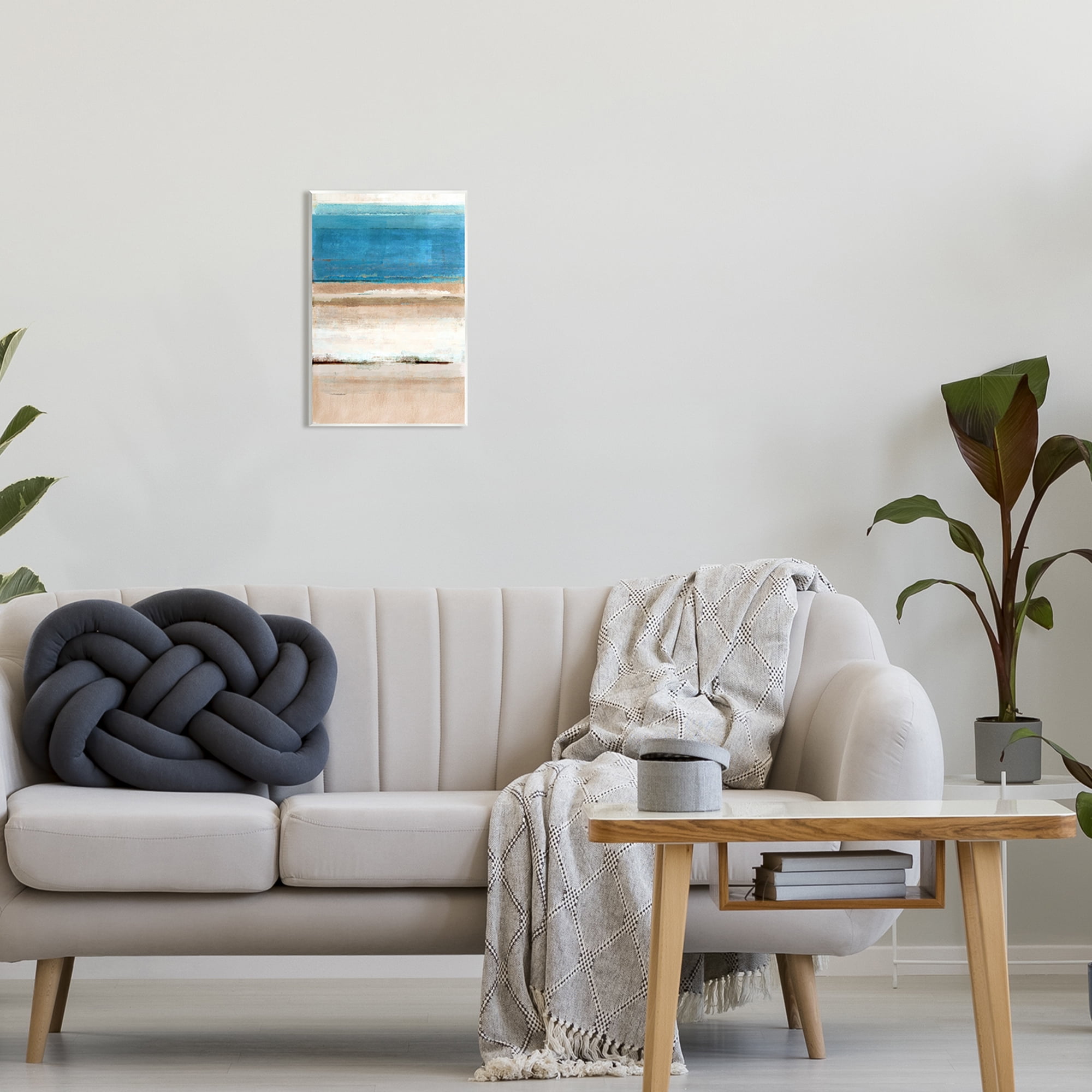 Stupell Industries Abstract Beach Landscape Abstract Painting Unframed Art Print Wall Art, 10 x 15