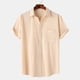 thumbnail image 1 of pstuiky camisetas de hombre, Camisa hawaiana informal de manga corta con cuello vuelto y botones para hombre ropa de hombre xl, 1 of 9