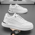 thumbnail image 2 of Zapatillas deportivas antideslizantes para hombre, zapatos informales con plataforma, cómodos, gruesos, blancos, para correr, 2024, 2 of 4