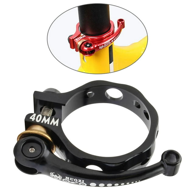 Cuello Plegable DYNWAVEMX Abrazadera de tija de sillín de bicicleta Aleación de Aluminio Negro 40mm