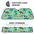 thumbnail image 4 of Car Windshield Sunshade Blocks Sun Visor Protector Dinosaurs Trees and Fern Foldable Sun Shield For Vehicle Car Truck SUV Van 51x27.5 Inch Keep Vehicle Cool, 4 of 6