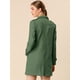 thumbnail image 5 of Día de San Patricio Chaqueta De Gabardina De Gamuza Sintética Con Muesca Para Mujer Blazer De Solapa Pico Con Solapa De Tormenta Verde M, 5 of 6