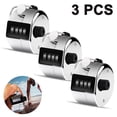 thumbnail image 1 of Metal Hand Tally Counter 4-Digit Tally Counters Mechanical Palm Counter Clicker Counter Handheld Pitch Click Counter Number Count for Row, People, Golf, Lap & Knitting, 1 of 1