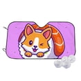 thumbnail image 2 of Lsque Corgi In Sushi Roll Car Windshield Sun Shade | Accordion Folding Style Auto Shade for Car Truck SUV Van | Blocks UV Rays Sun Visor Protector | Small, 2 of 7