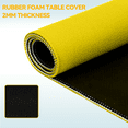 thumbnail image 3 of Noise Reducing Anti-Slip Table Cover Pad | Portable Game Mat for Mahjong, Poker, Cards, Dominoes with Carry Bag (Yellow), 3 of 9