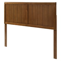 Headboard, King Size, Wood, Brown Walnut, Modern Contemporary Urban Design, Bedroom Master Guest Suite