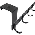 thumbnail image 4 of 6 Hook Over-the-Door Hanger, Matte Black, 4 of 9