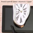 thumbnail image 3 of Reloj Con Forma De Fusión Números Romanos Reloj Surrealista Duradero Eigraketly TO002757-00, 3 of 7