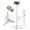 White 130CM 51in, variant on Portable Selfie Stick Tripod With Adjustable Beauty Fill Light Bluetooth Remote Control Fit For iPhone Samsung Phone Holder